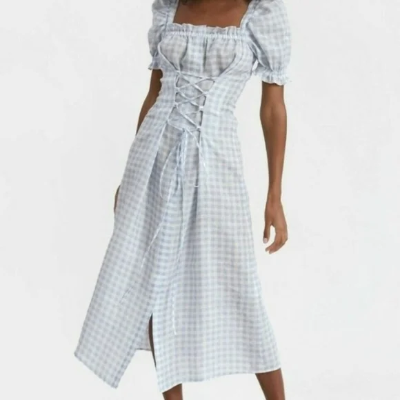 NWT Sleeper Vichy Marquis Maiden dress, small - Picture 5 of 8